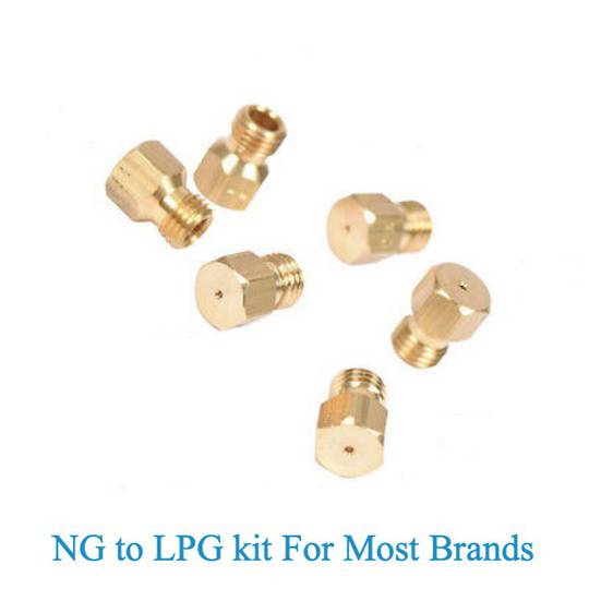 Nozzle gas Jet for natural gas to Lpg Oven Cooktop set for 6  burner pack ,